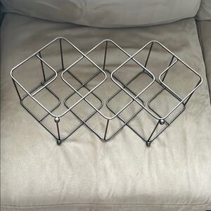 Geometric Metal Wine Rack